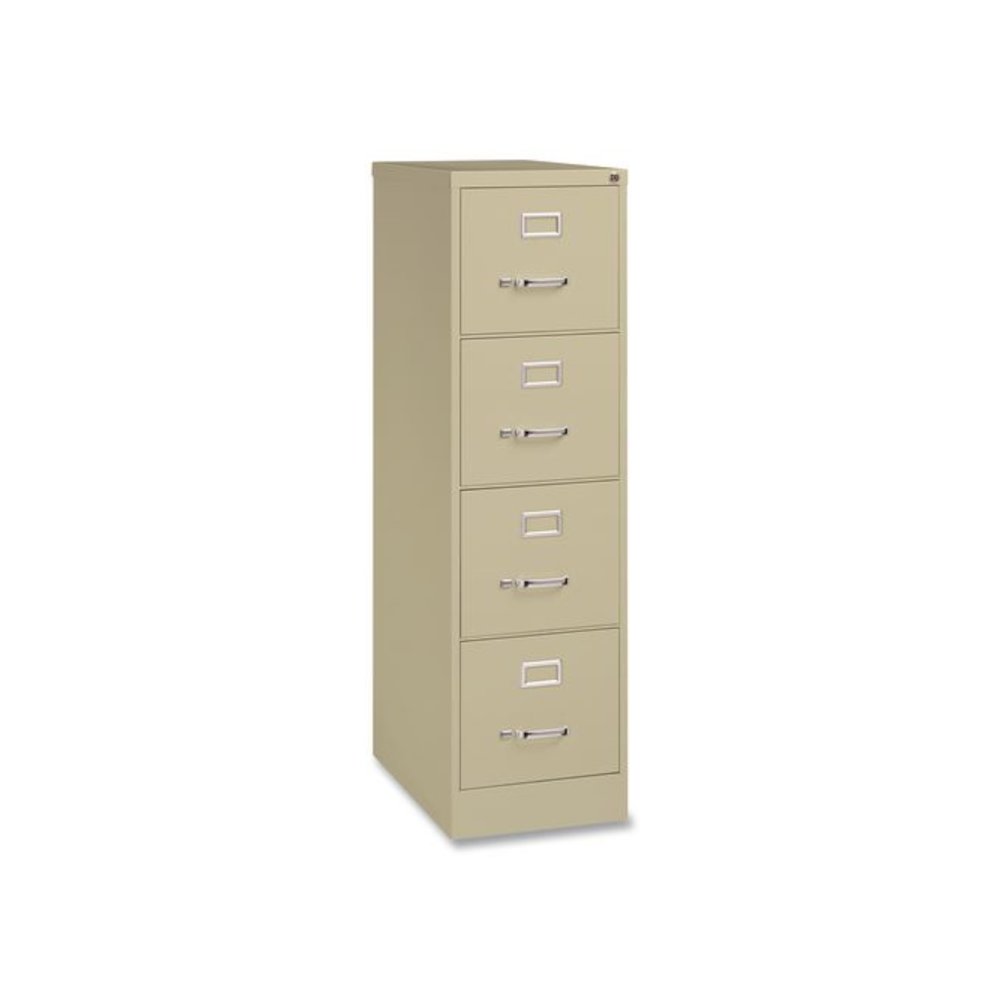Commercial Vertical Letter File Cabinet, 4 Letter-Size File Drawers, 15 x 25 x 52, Putty. Picture 1