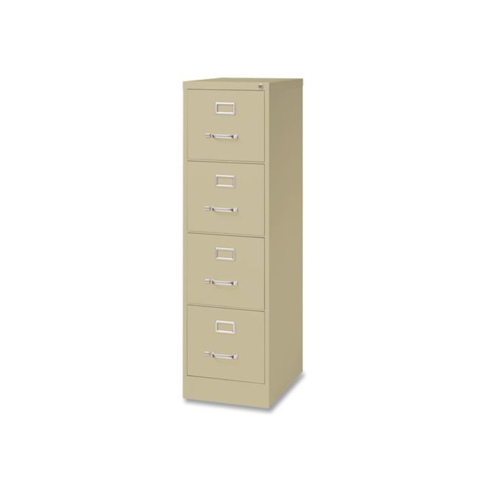 Commercial Vertical Letter File Cabinet, 4 Letter-Size File Drawers, 15 x 22 x 52, Putty. Picture 3