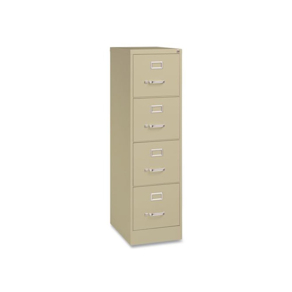 Commercial Vertical Letter File Cabinet, 4 Letter-Size File Drawers, 15 x 22 x 52, Putty. Picture 1
