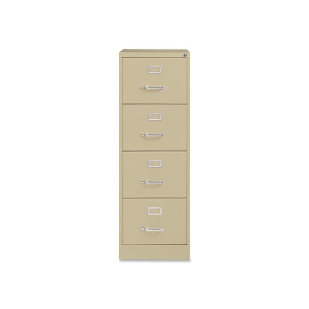 Commercial Vertical Legal File Cabinet, 4 Legal Size File Drawers, 18 x 26.5 x 52, Putty. Picture 2