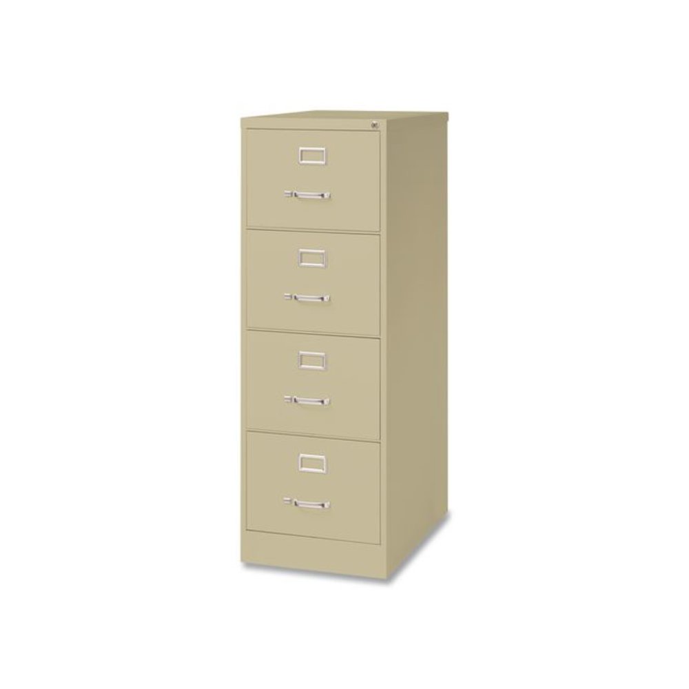 Commercial Vertical Legal File Cabinet, 4 Legal Size File Drawers, 18 x 26.5 x 52, Putty. Picture 3