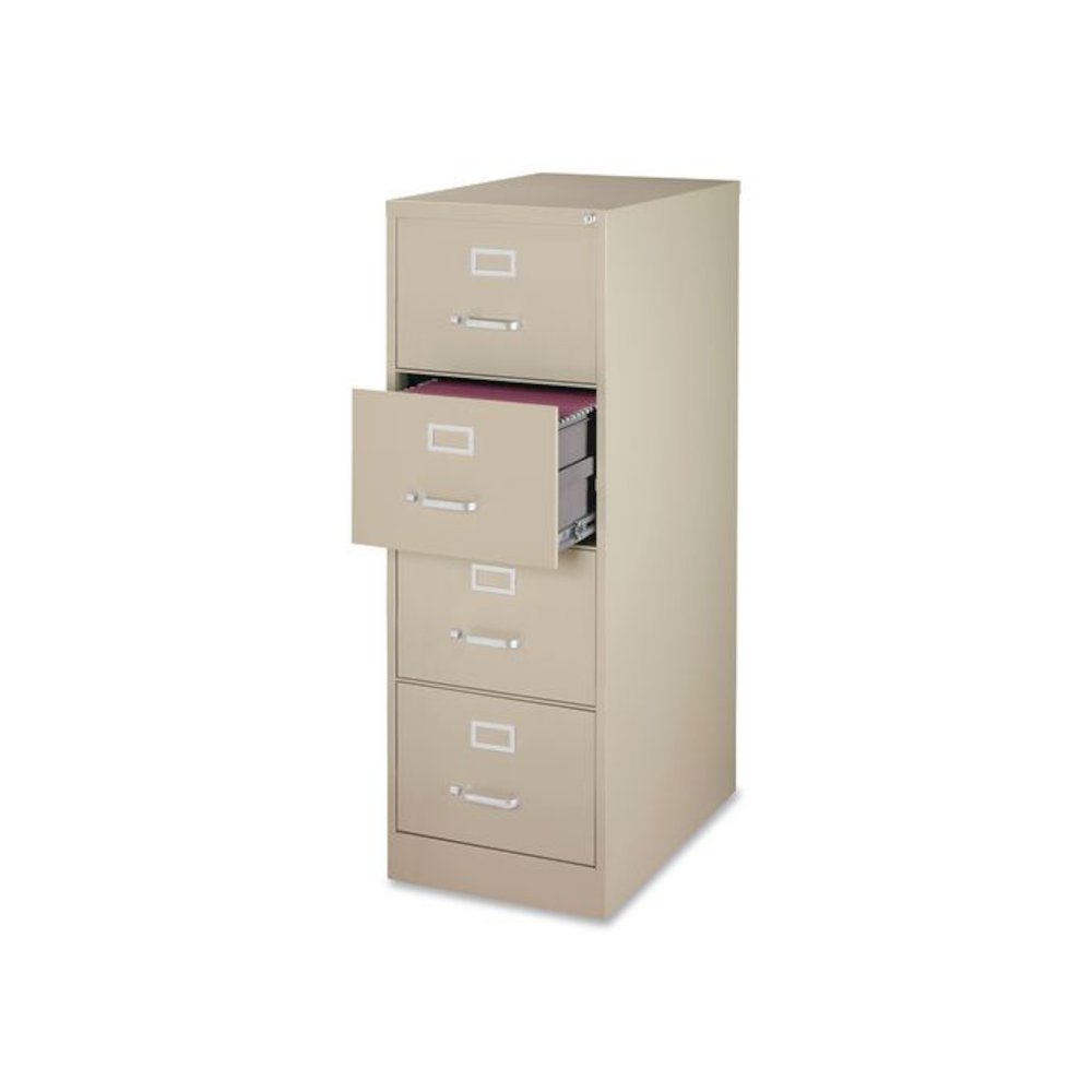 Commercial Vertical Legal File Cabinet, 4 Legal Size File Drawers, 18 x 26.5 x 52, Putty. Picture 5