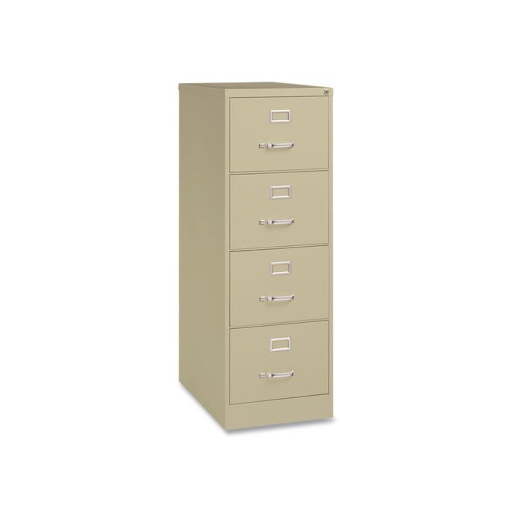 Commercial Vertical Legal File Cabinet, 4 Legal Size File Drawers, 18 x 26.5 x 52, Putty. Picture 1