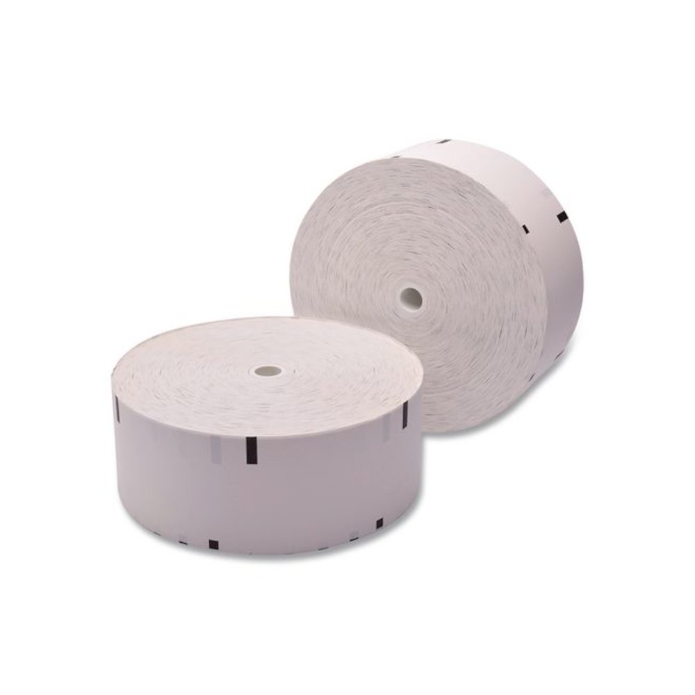Thermal POS Receipt Rolls, Black Sensemark, 3.12" x 1,960 ft, White, 4/Carton. Picture 2