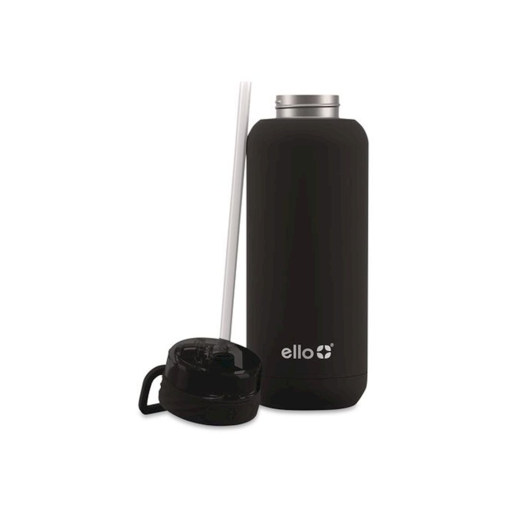 Cooper Stainless Steel Vacuum Insulated Water Bottle, 32 oz, Black. Picture 3