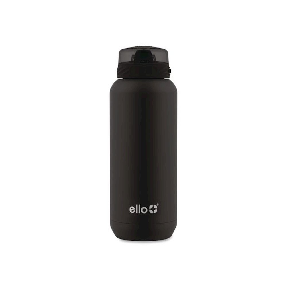 Cooper Stainless Steel Vacuum Insulated Water Bottle, 32 oz, Black. Picture 1