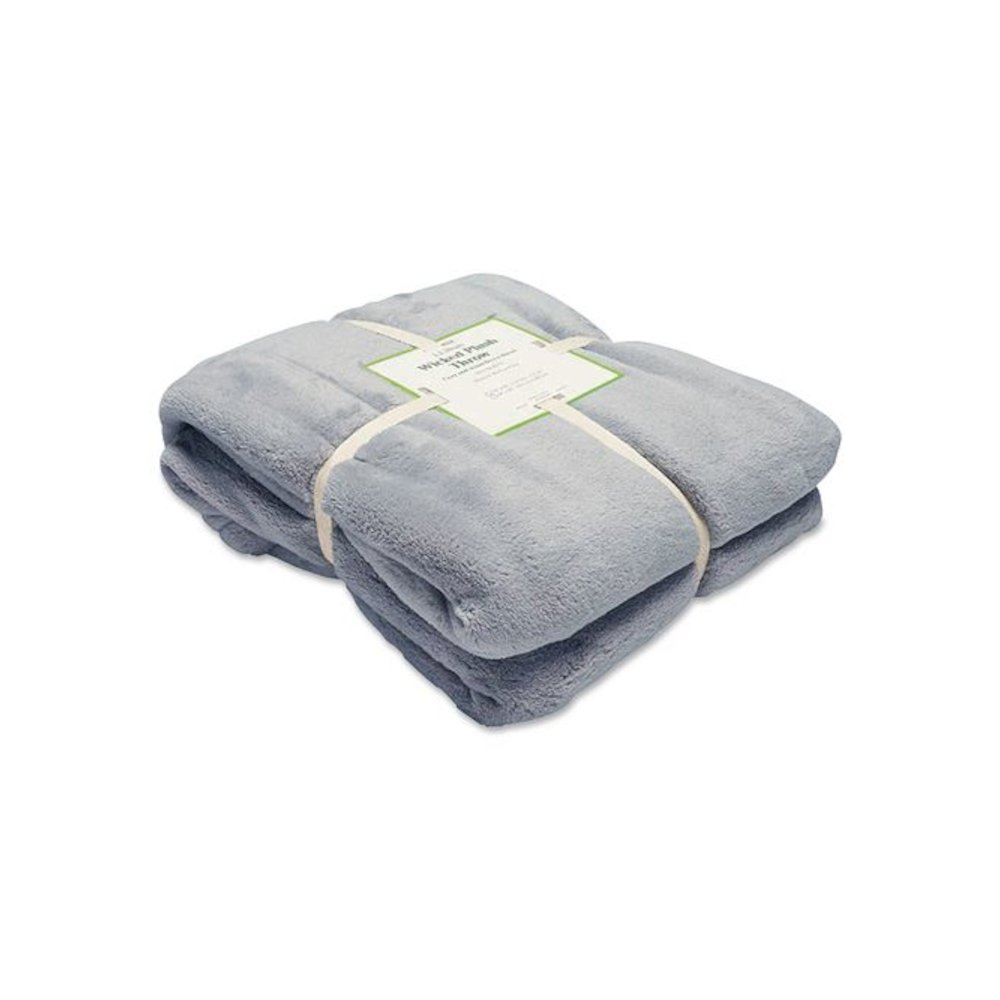 Wicked Plush Throw, 50 x 60, Cadet Blue. Picture 3