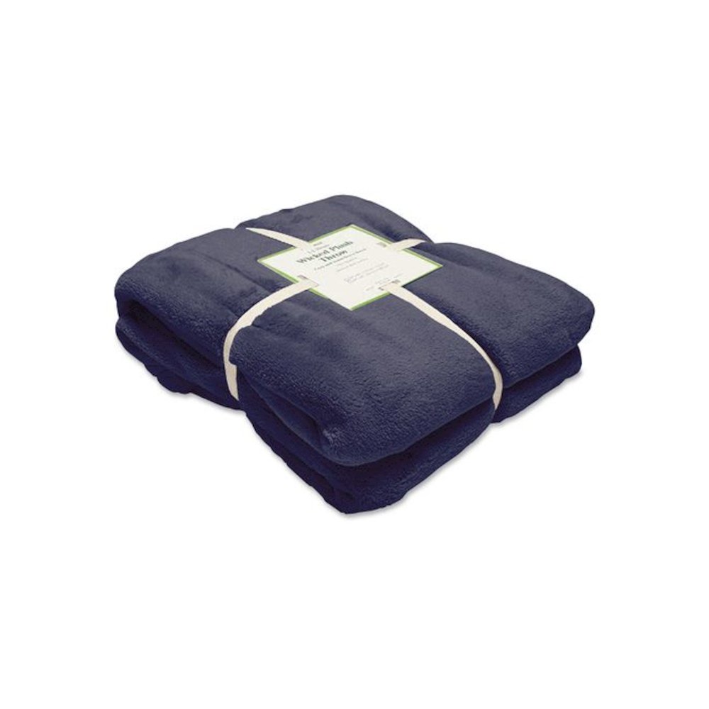 Wicked Plush Throw, 50 x 60, Navy. Picture 3