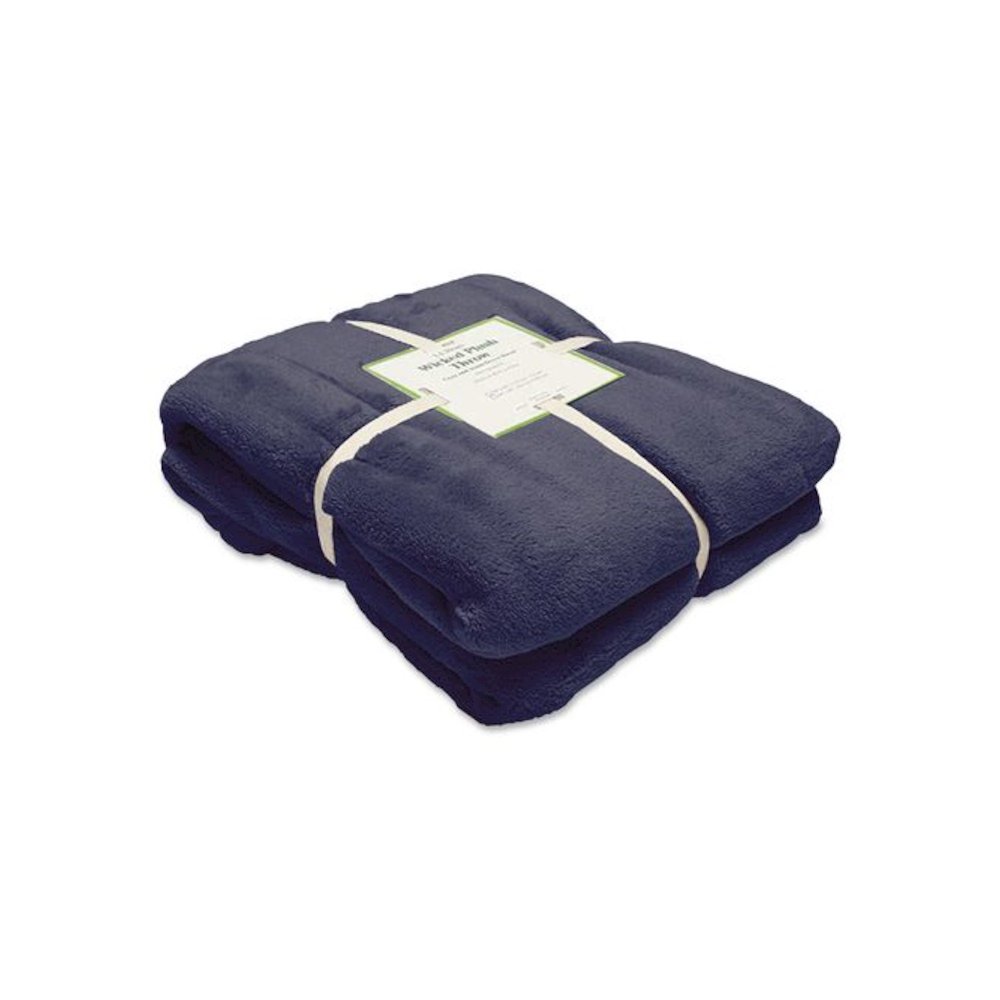 Wicked Plush Throw, 60 x 80, Navy. Picture 3