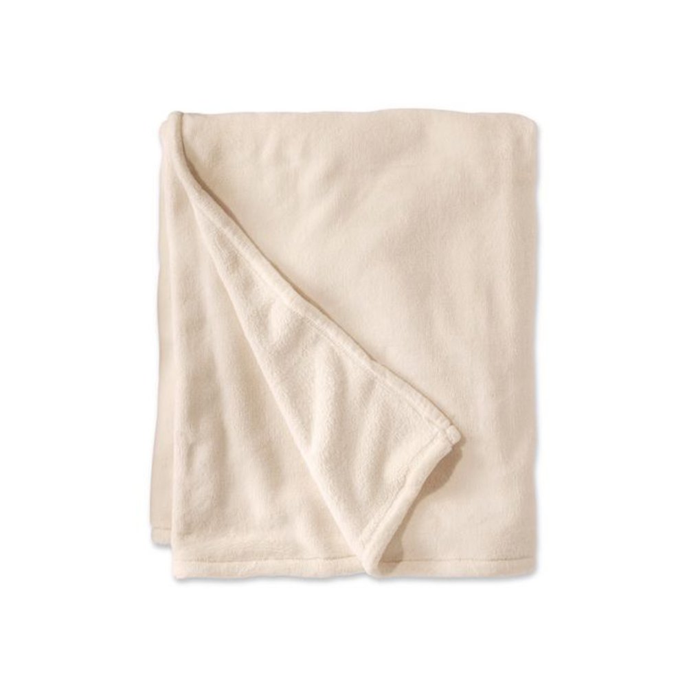 Wicked Plush Throw, 60 x 80, Antique White. Picture 1