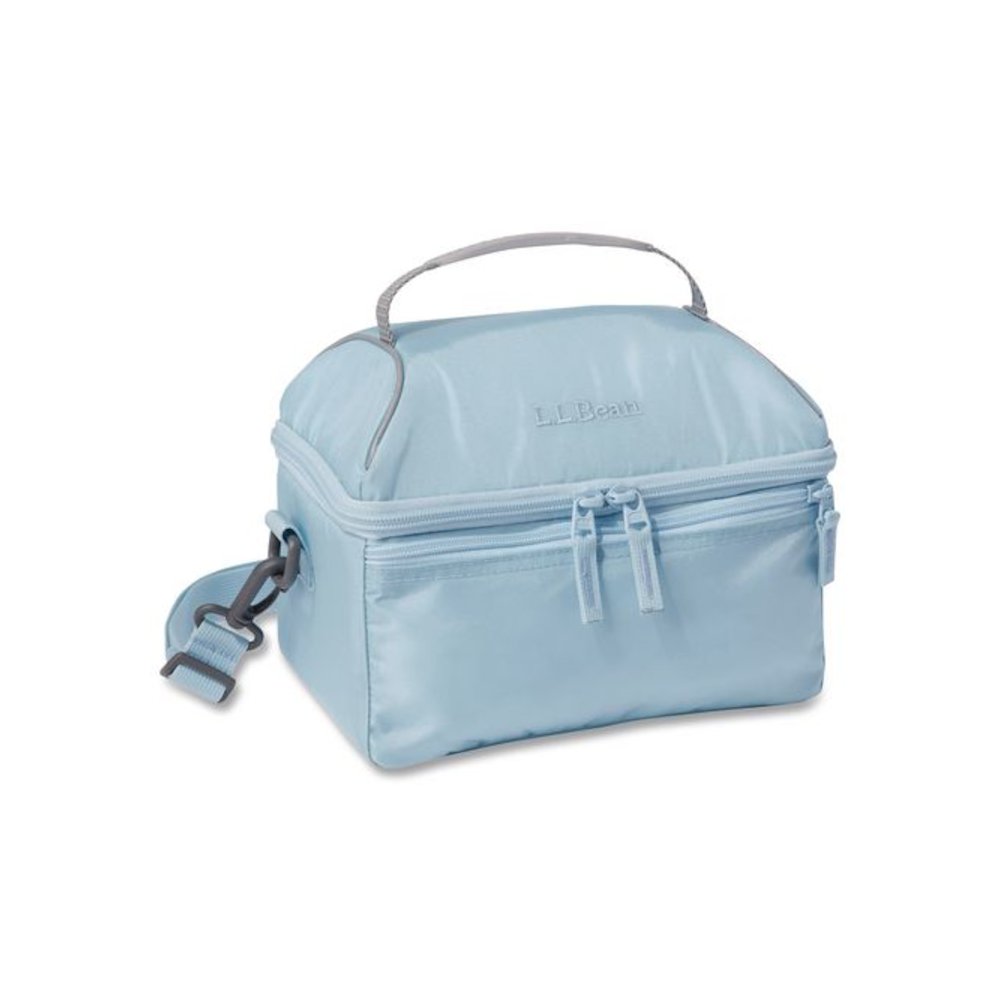 Flip-Top Insulated Lunch Box, 9 x 5 x 7, Surf Blue. Picture 1