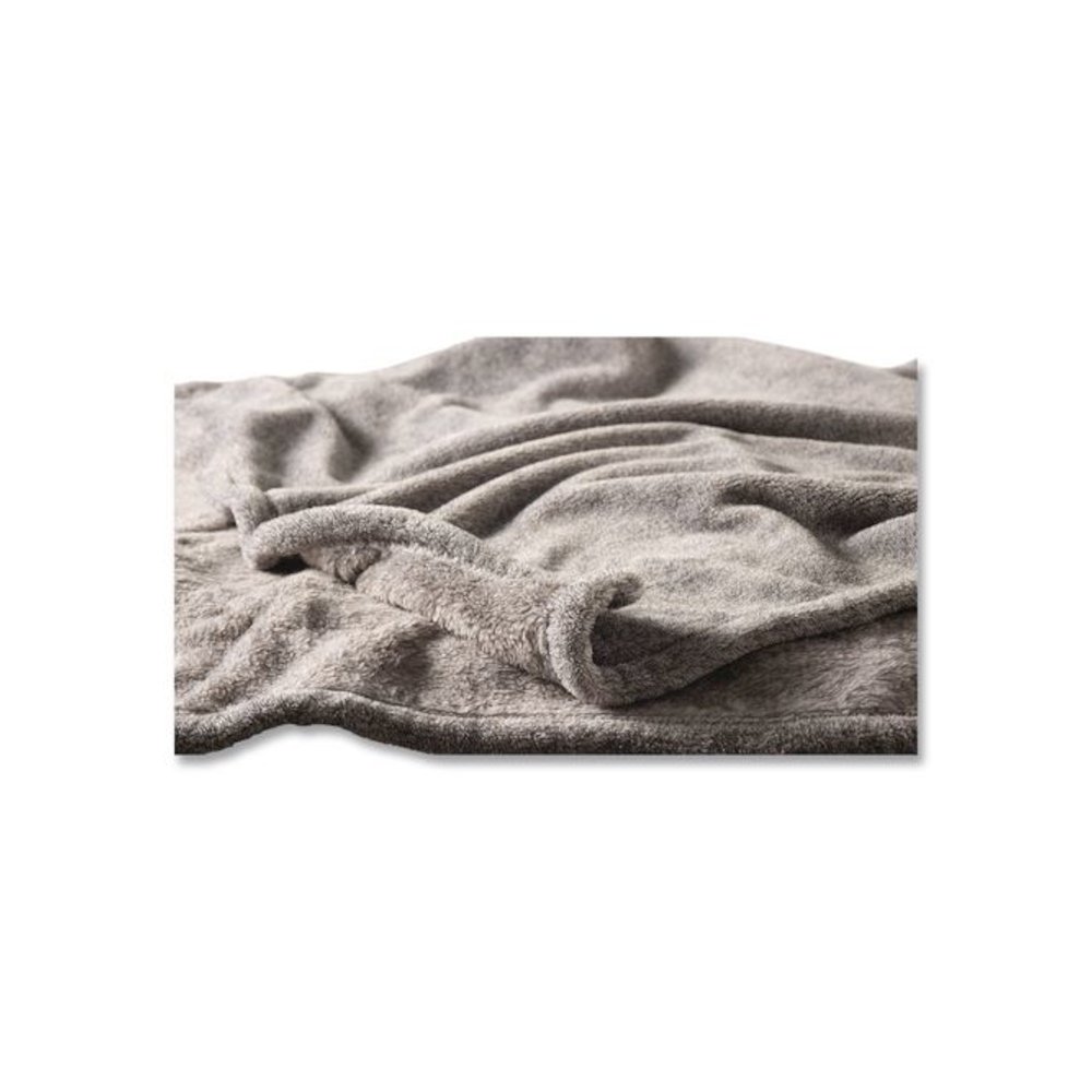 Wicked Plush Throw, 50 x 60, Charcoal Gray Heather. Picture 2