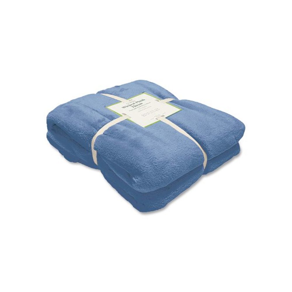Wicked Plush Throw, 60 x 80, Deep Blue. Picture 3