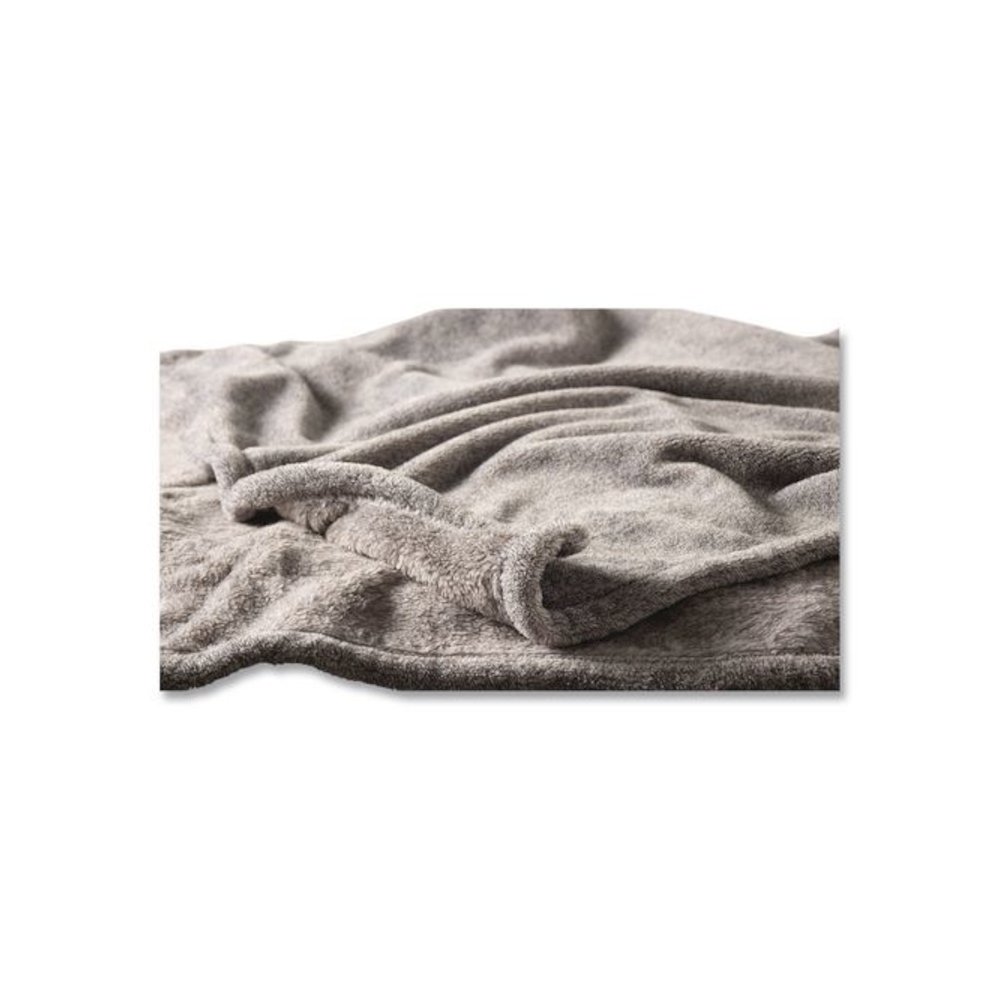 Wicked Plush Throw, 60 x 80, Charcoal Gray Heather. Picture 2