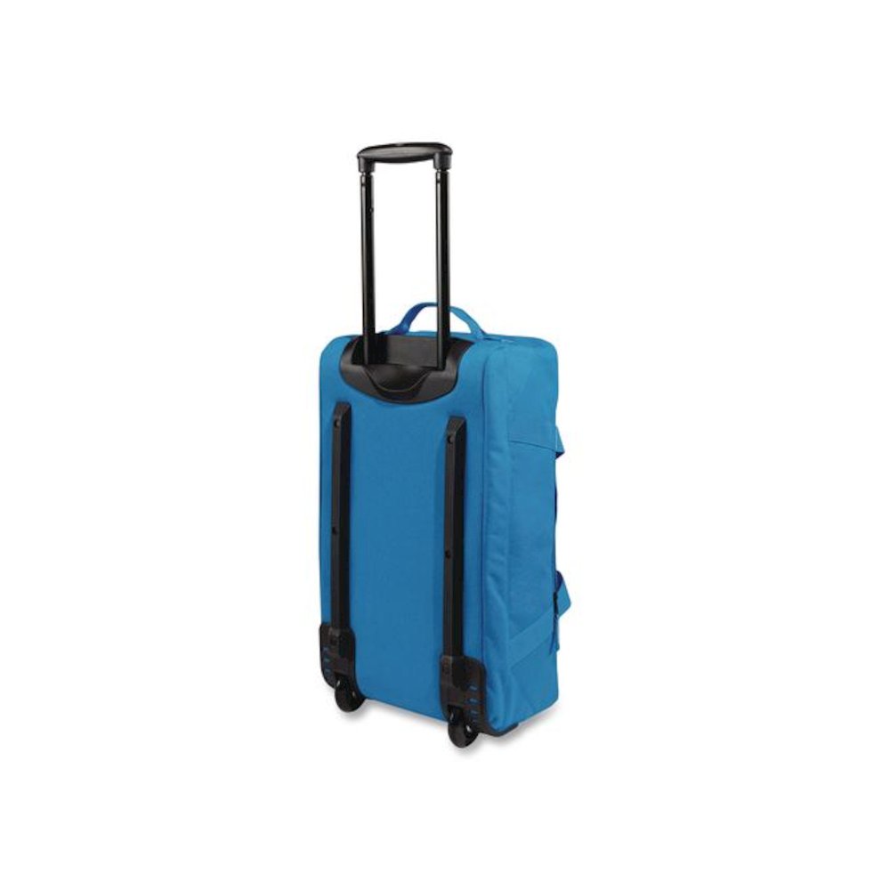 Adventure 22" Polyester Telescoping Carry-On Travel Duffel with Wheels, 22 x 12 x 9, Medium Blue. Picture 3