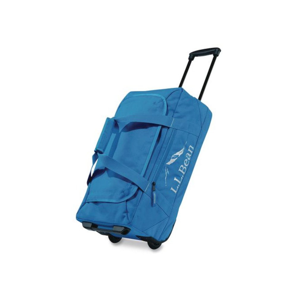 Adventure 22" Polyester Telescoping Carry-On Travel Duffel with Wheels, 22 x 12 x 9, Medium Blue. Picture 1