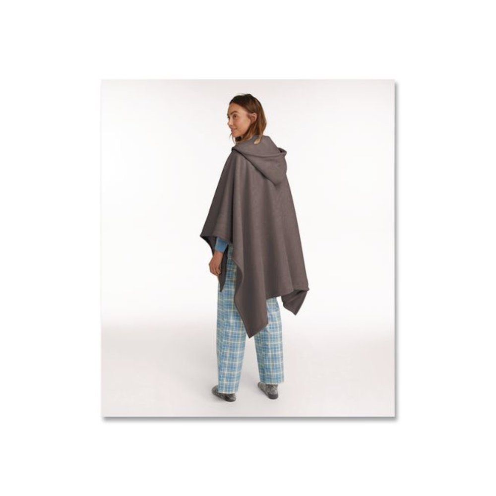 Cozy Chenille Wearable Throw, 58 x 60, Gray. Picture 3