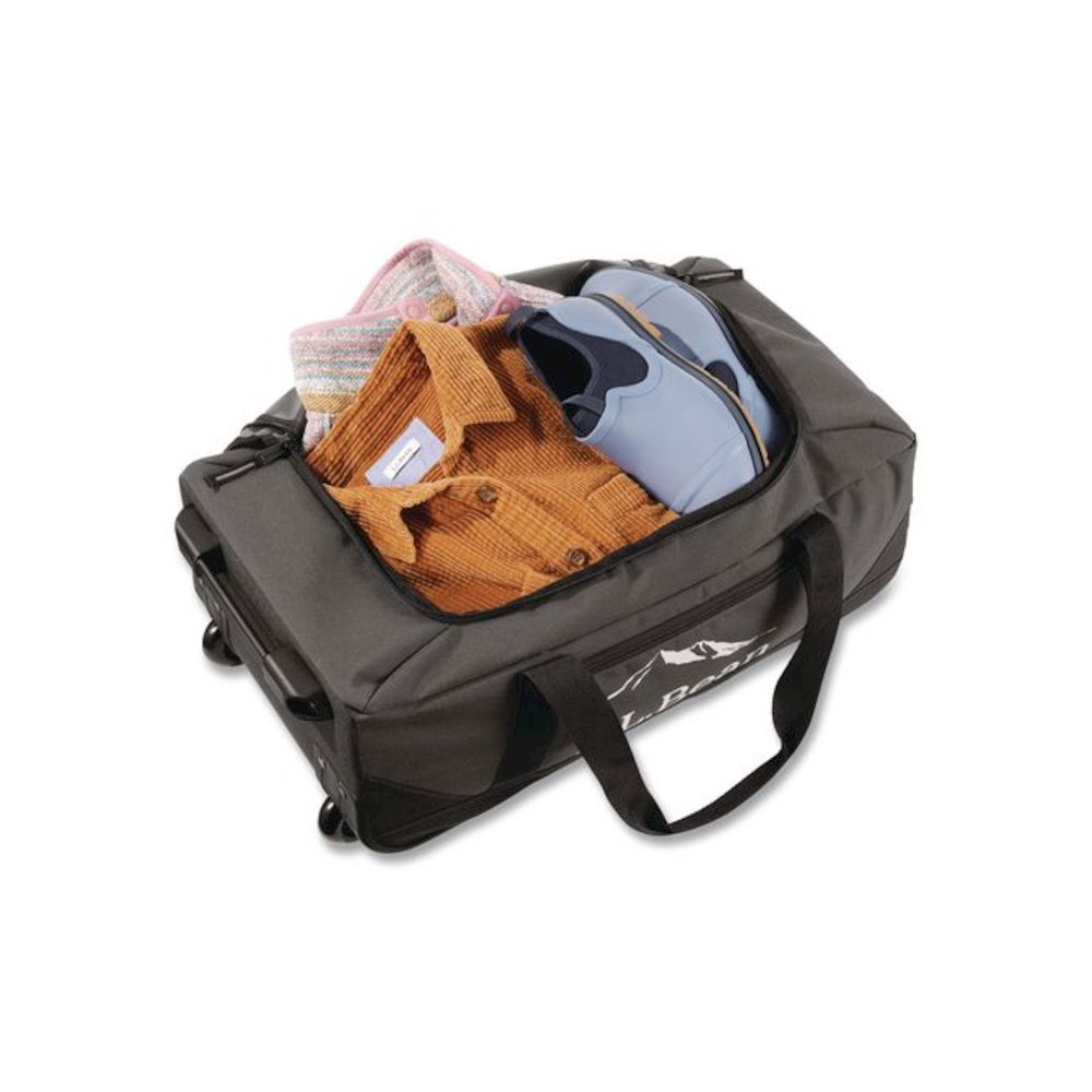 Adventure 22" Polyester Telescoping Carry-On Travel Duffel with Wheels, 22 x 12 x 9, Alloy Gray. Picture 4