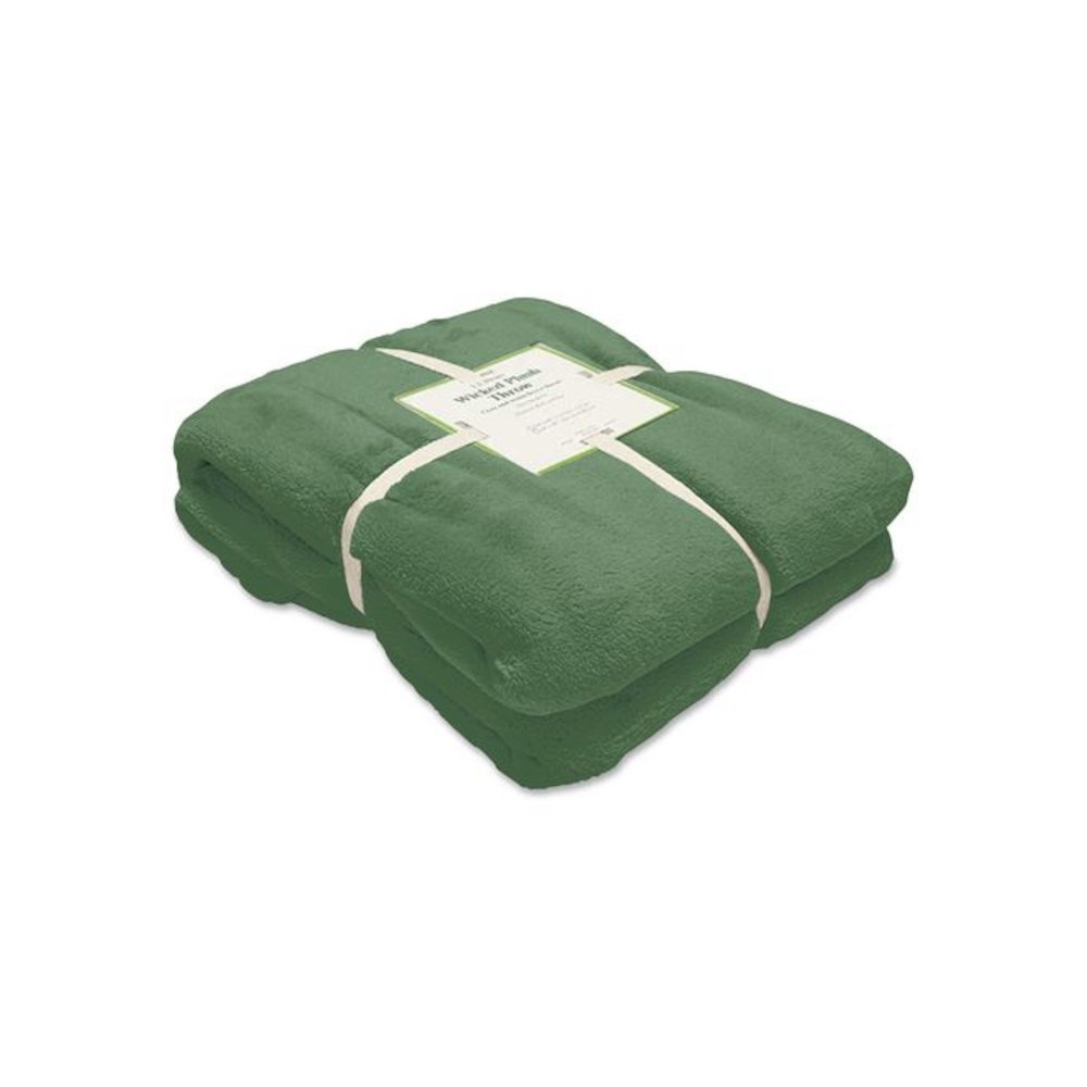 Wicked Plush Throw, 50 x 60, Deep Olive. Picture 3