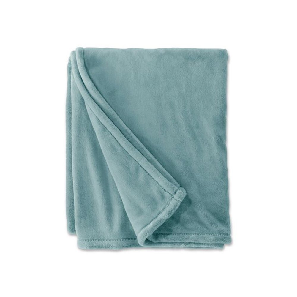 Wicked Plush Throw, 50 x 60, Coastal Aqua. Picture 1