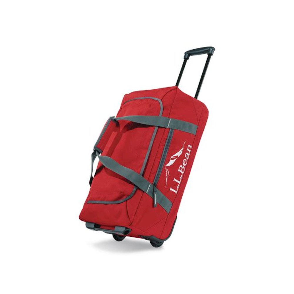 Adventure 22" Polyester Telescoping Carry-On Travel Duffel with Wheels, 22 x 12 x 9, Dark Red. Picture 1