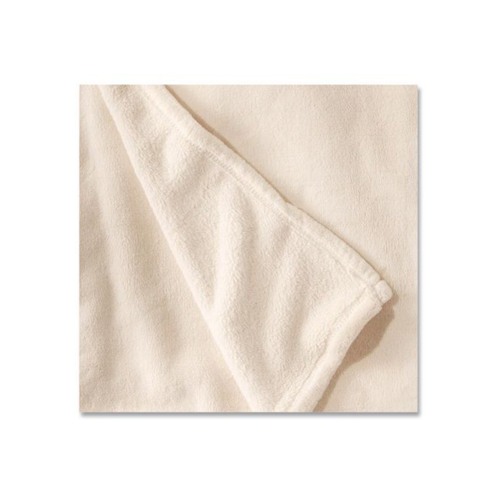 Wicked Plush Throw, 50 x 60, Antique White. Picture 2
