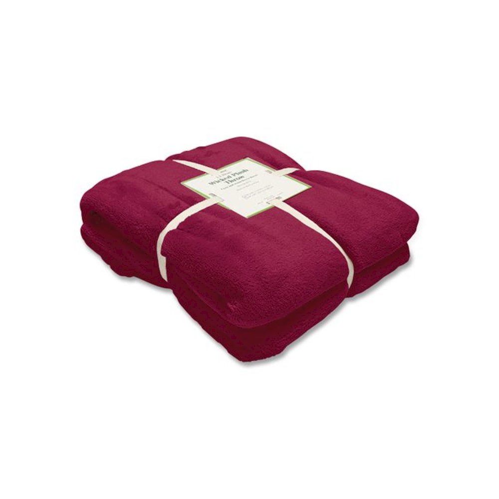 Wicked Plush Throw, 60 x 80, Mountain Red. Picture 3