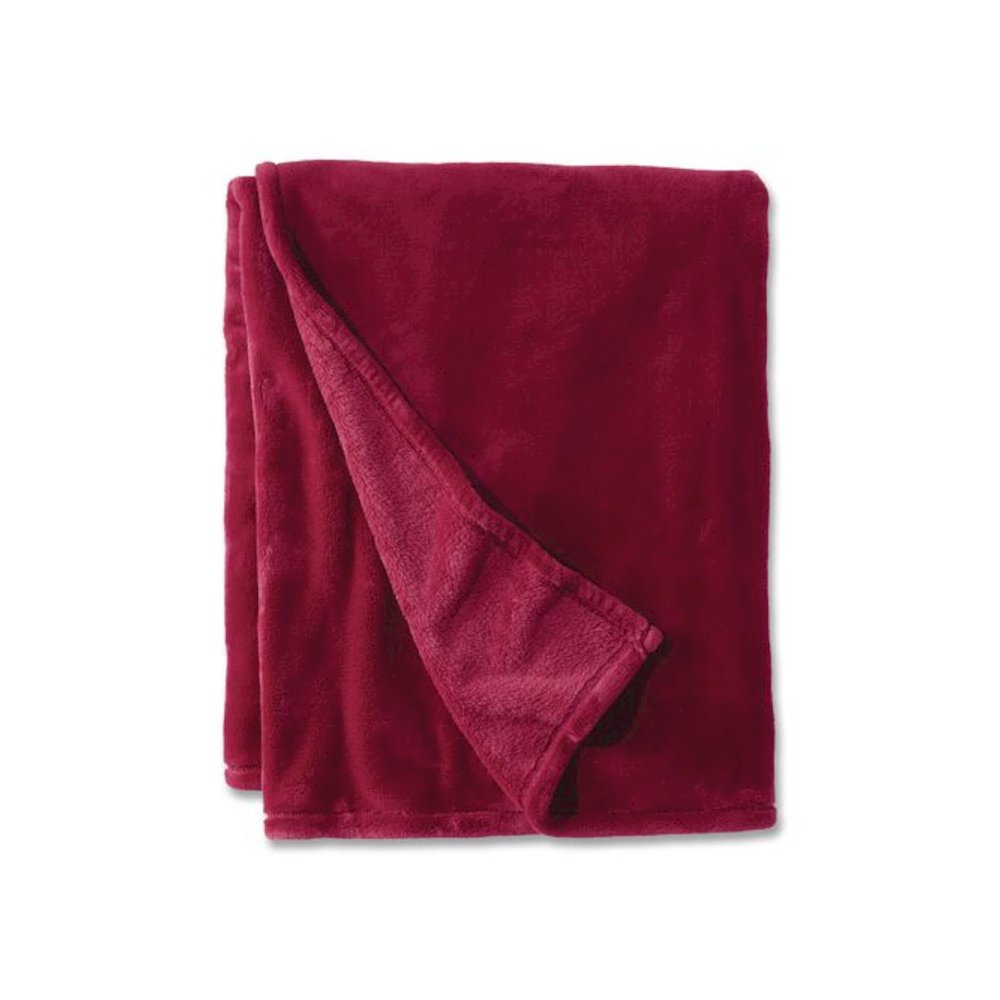 Wicked Plush Throw, 60 x 80, Mountain Red. Picture 1