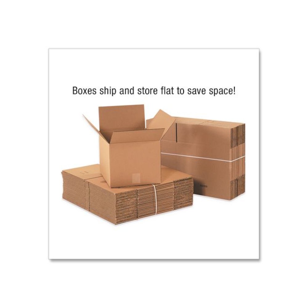 Shipping Boxes, Regular Slotted Container (RSC), 20" x 20" x 20", Kraft, 10/Bundle. Picture 4
