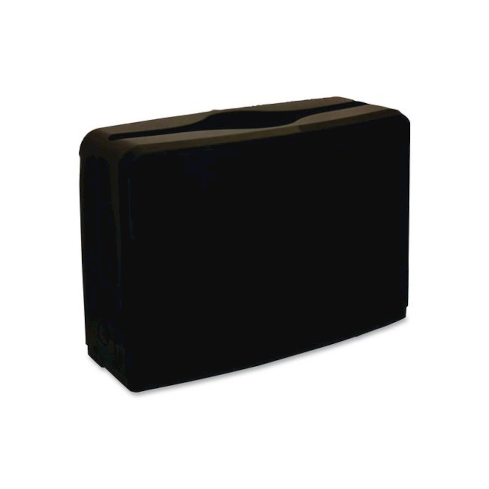 Countertop Folded Towel Dispenser, 10.63 x 7.28 x 4.53, Black. Picture 2