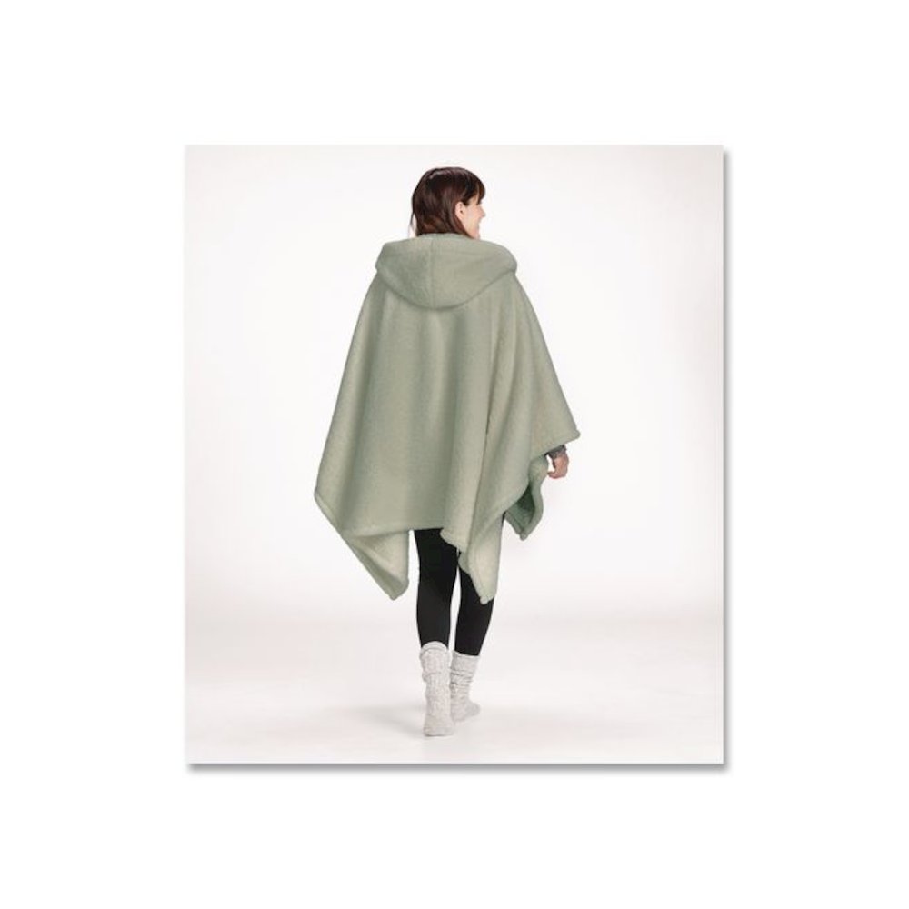 Cozy Sherpa Wearable Throw, 58 x 60, Silver Sage. Picture 4