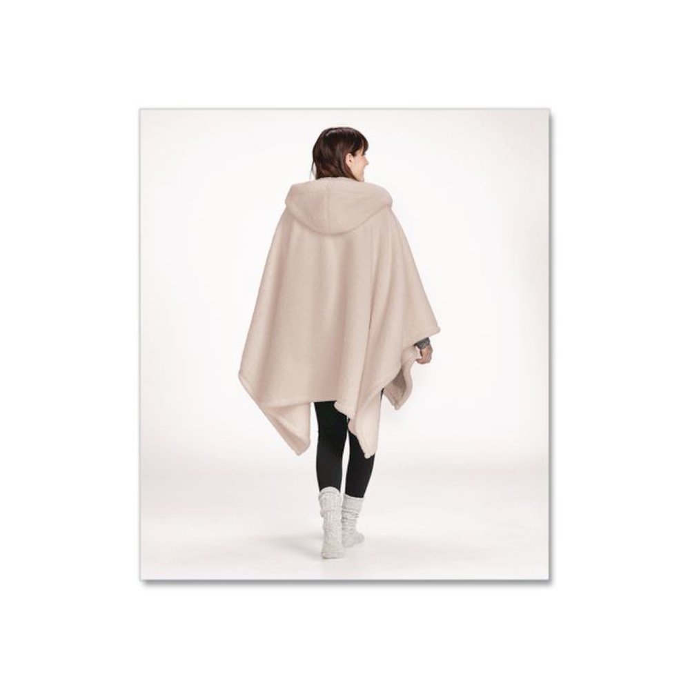 Cozy Sherpa Wearable Throw, 58 x 60, Heritage Tan. Picture 3