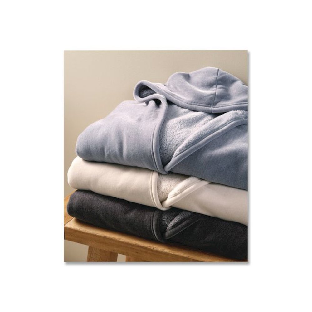 Cozy Chenille Wearable Throw, 60 x 58, Shadow Blue. Picture 6