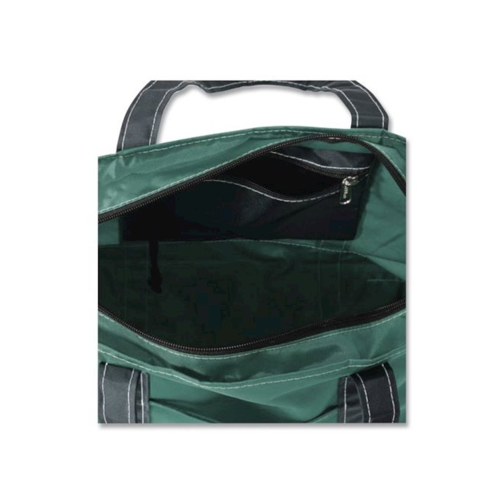 Large Nylon Everyday Lightweight Tote, 17" x 7.5" x 15", Soft Spruce. Picture 3