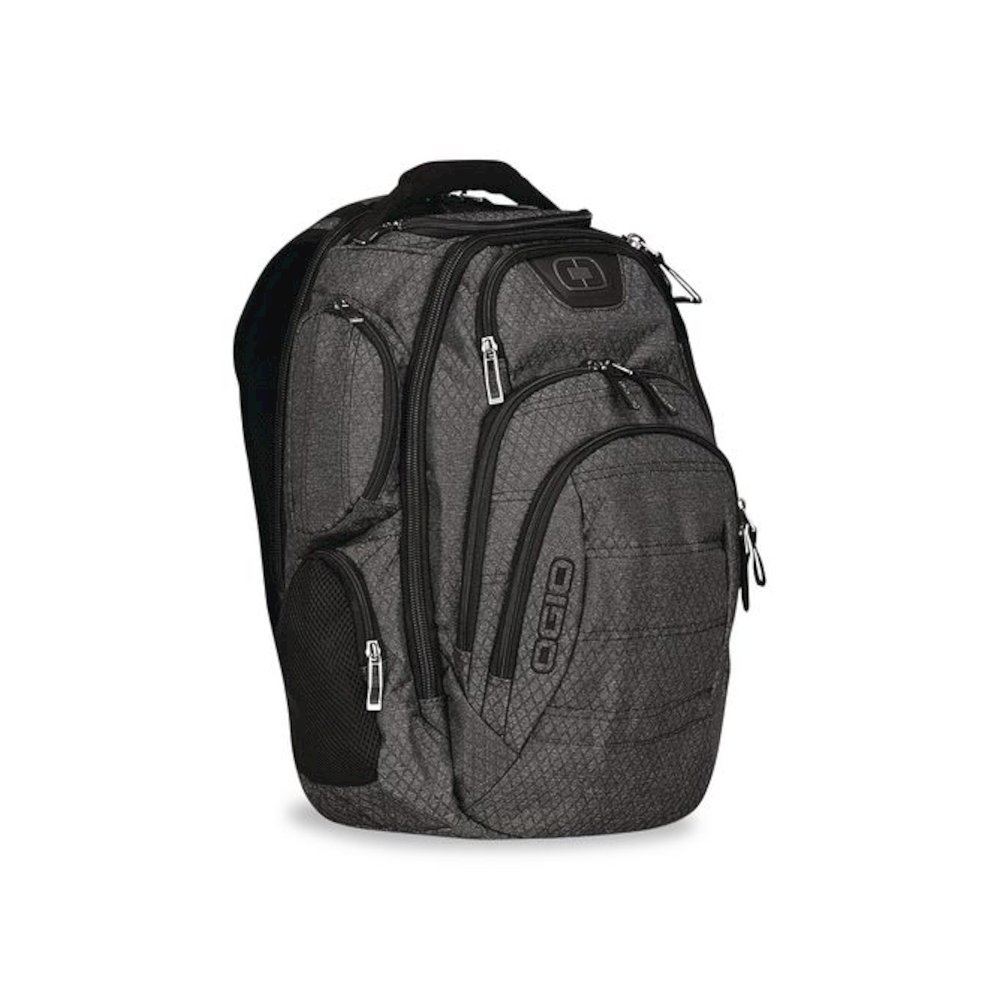 Gambit Laptop Backpack, Large, Fits Devices Up to 15", 15" x 10.5" x 19.5", Graphite/Black. Picture 2