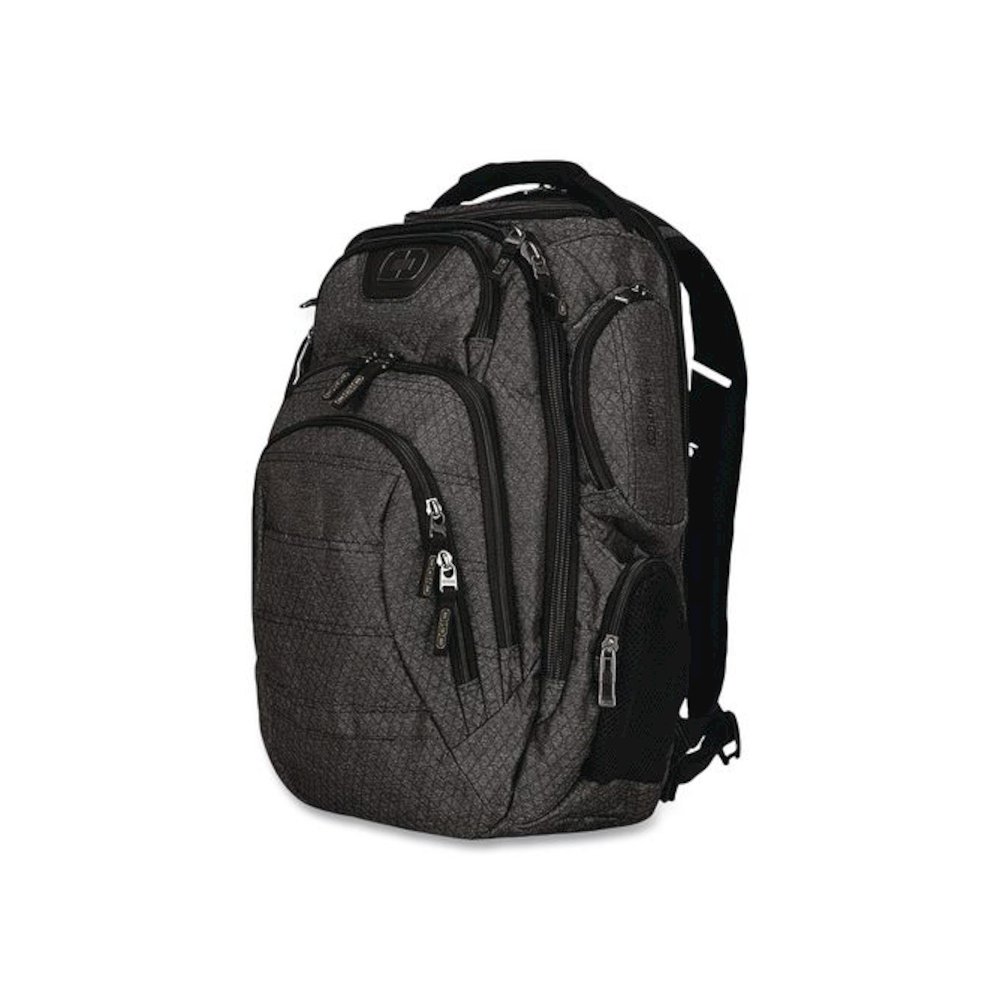 Gambit Laptop Backpack, Large, Fits Devices Up to 15", 15" x 10.5" x 19.5", Graphite/Black. Picture 3