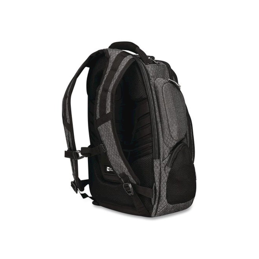 Gambit Laptop Backpack, Large, Fits Devices Up to 15", 15" x 10.5" x 19.5", Graphite/Black. Picture 4