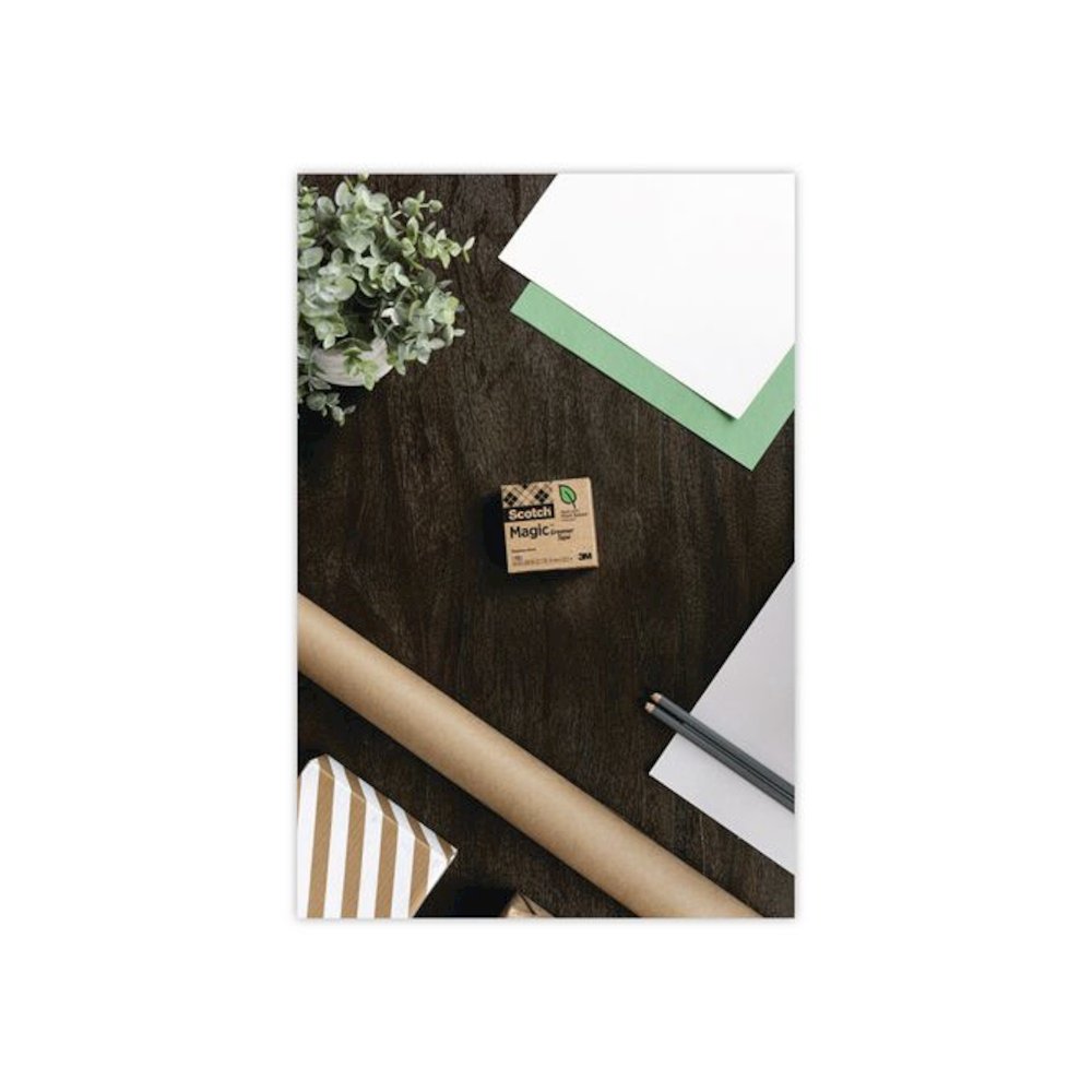 Magic Greener Tape Refill, 1" Core, 0.75" x 25 yd, Transparent, 6 Rolls/Pack. Picture 6