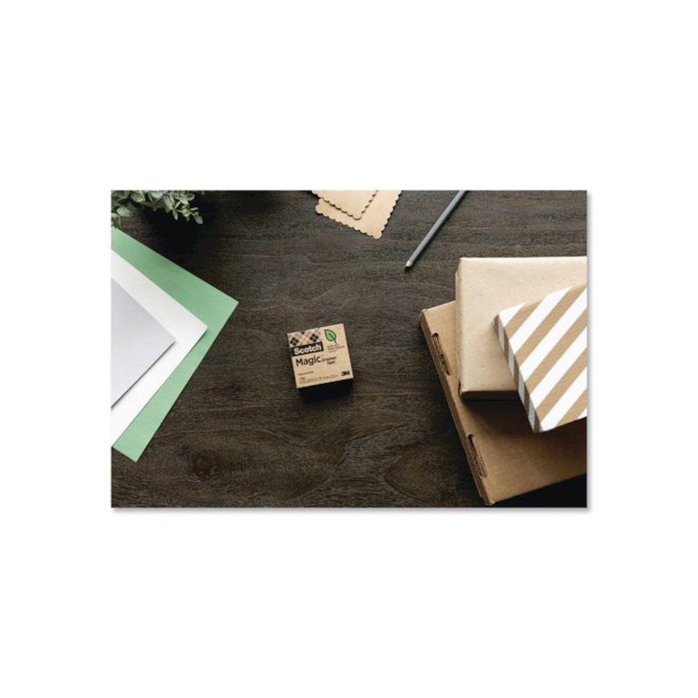 Magic Greener Tape Refill, 1" Core, 0.75" x 25 yd, Transparent, 6 Rolls/Pack. Picture 7