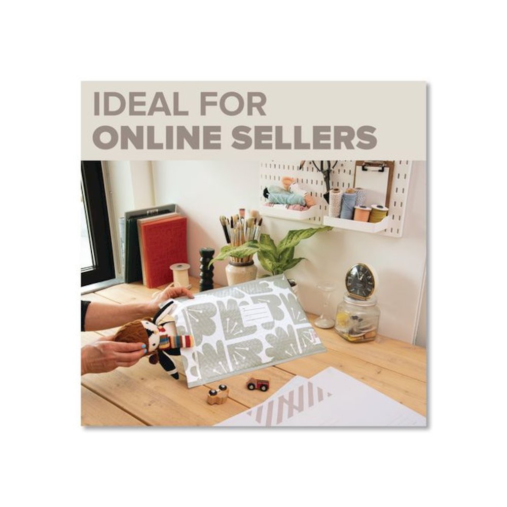 Designer Self-Sealing Bubble Mailer, #5, Self-Adhesive Closure, 10.5 x 15, Taupe, 12/Pack. Picture 3