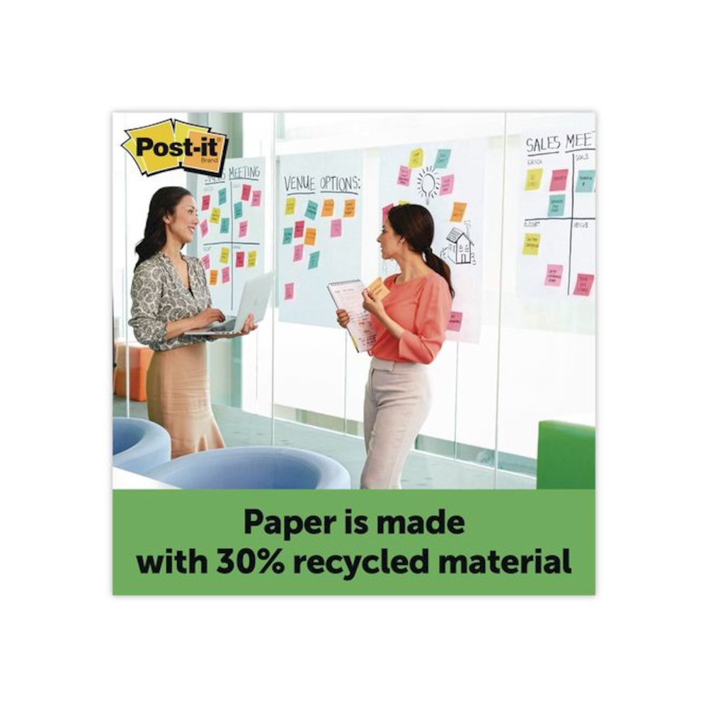 Self-Stick Easel Pads, Vertical Orientation, (30) White 25 x 30 Sheets, 8/Pack. Picture 5