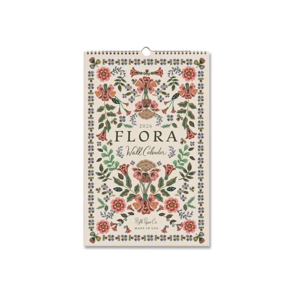 Flora Monthly Wall Calendar, 11 x 17, Multicolor Sheets, 12-Month (Jan to Dec): 2026. Picture 1