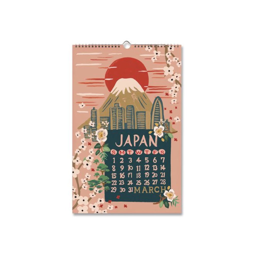 World Travel Monthly Wall Calendar, 11 x 17, Multicolor Sheets, 12-Month (Jan to Dec): 2026. Picture 3
