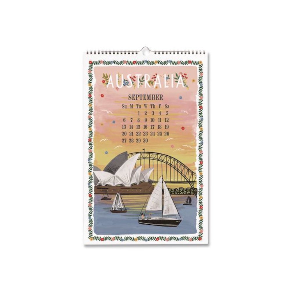 World Travel Monthly Wall Calendar, 11 x 17, Multicolor Sheets, 12-Month (Jan to Dec): 2026. Picture 7