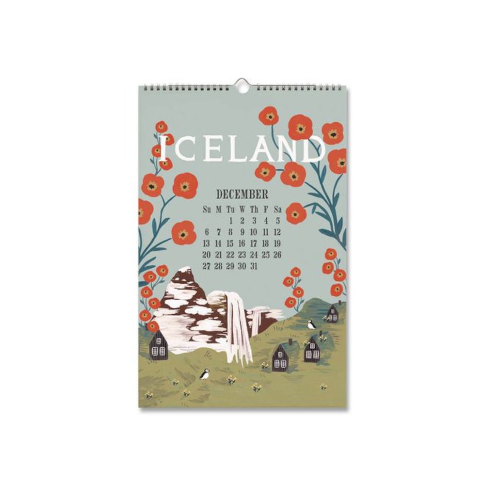World Travel Monthly Wall Calendar, 11 x 17, Multicolor Sheets, 12-Month (Jan to Dec): 2026. Picture 9