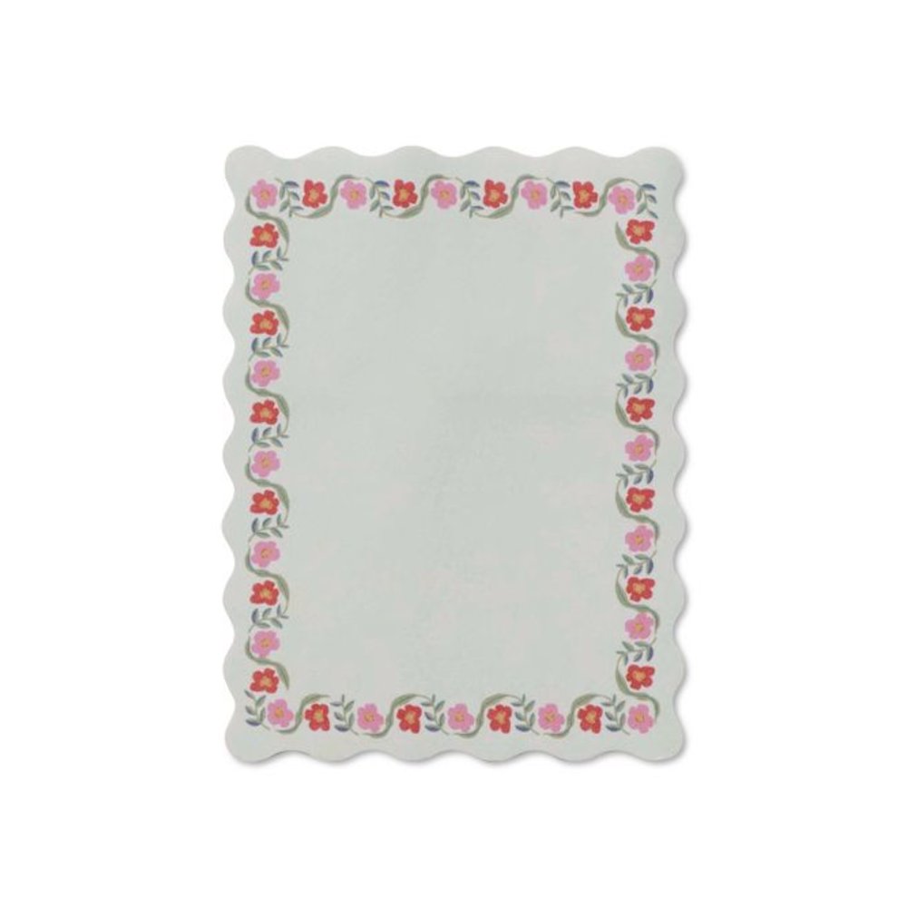 Delphine Floral Self-Stick Notes , 3.3" x 4.1", White/Multicolor, 50 Sheets/Pad. Picture 1