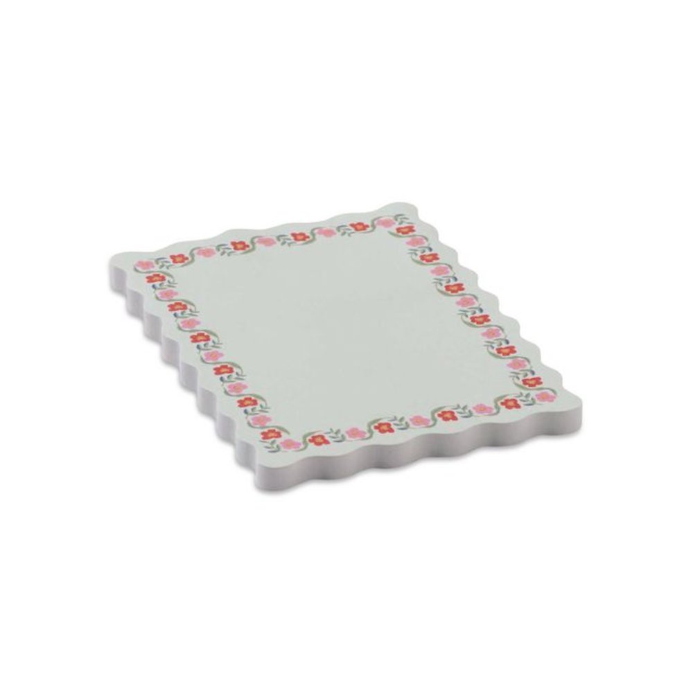 Delphine Floral Self-Stick Notes , 3.3" x 4.1", White/Multicolor, 50 Sheets/Pad. Picture 3