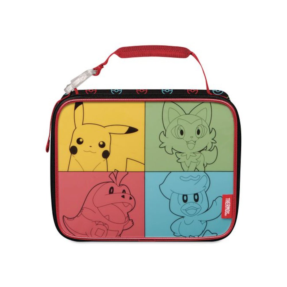 Kids Pokemon Insulated Soft Lunch Bag, 9.5 x 3.75 x 7.5, Multicolor. Picture 1