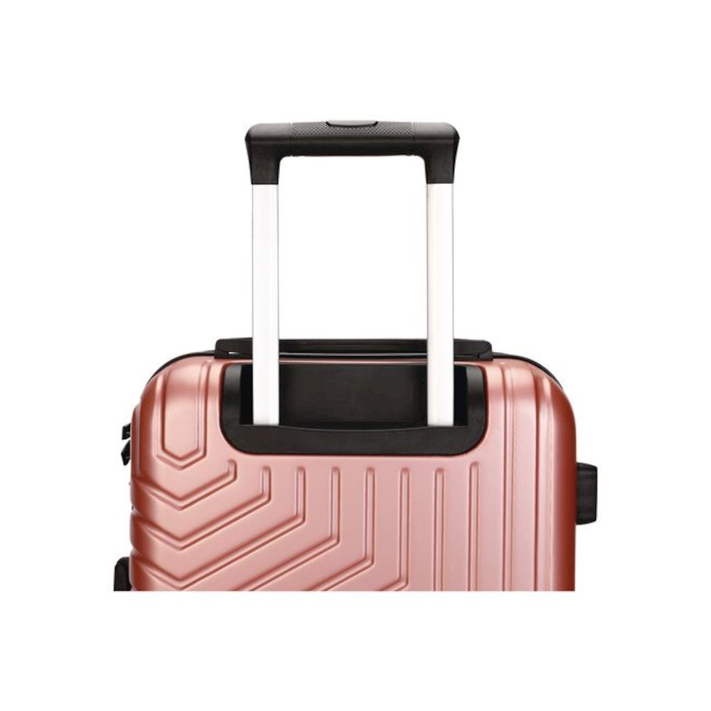 SPETTACOLO Hardside Carry-On Spinner Suitcase, 13.7 x 8.2 x 20, Rose Gold. Picture 4