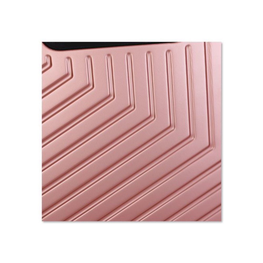 SPETTACOLO Hardside Carry-On Spinner Suitcase, 13.7 x 8.2 x 20, Rose Gold. Picture 7